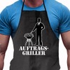 Shirtoo Barbecue Apron "Auftragsgriller" – Funny Gift for Men