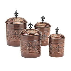 4 Piece Versailles Canister Set with Fresh Seal® Covers