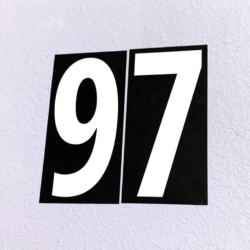 600 Pieces, 1" - Vinyl Number Stickers, Waterproof Stick On