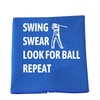 JXGZSO Swing Swear Look for Ball Repeat Funny Golf Towel