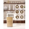 Tourdeus 4-Pack 4L Large Rice Container Pop Top Containers– BPA-Free