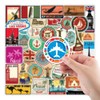Travel City Sticker Pack of 100 Pcs Vinyl Travel Stickers