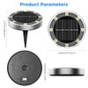 4 Packs Cool White Solar Ground Lights