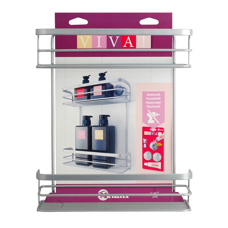 Metaltex Viva Range 2-Tier Rectangular Shelf