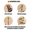 YIUWLMN 4Pcs Drop Leaf Table Support Folding Table Hinge 180°Folding