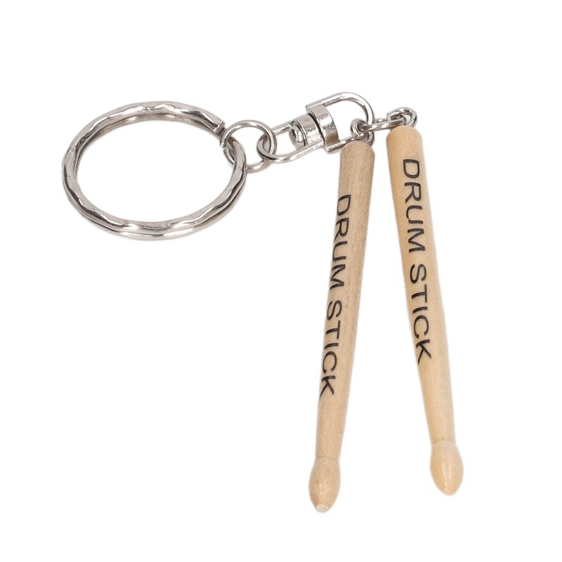 Mini Drum Sticks Keychain Wooden Decoration Accessory Percussion 2 Drumstick