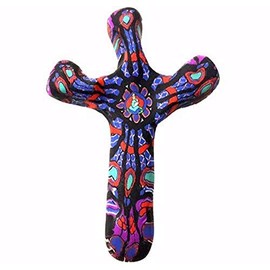 Calypso Studios by First & Main 3" Notre Dame Comforting Clay Pocket Cross