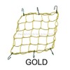Motorcycle Cargo Net 15" x 15" - Gold
