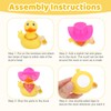 Fukaisu 2pcs Novelty Rubber Ducks, Cool Rubber Ducky with Sunglasses,
