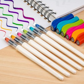 PILOT Parallel Caligraphy Pens, Assorted Point Sizes and Colors, 6 Count (12722)