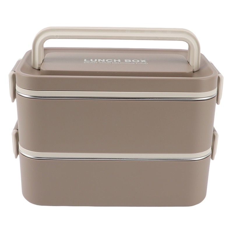2 Tier Stackable Bento Box 304 Stainless Steel Insulated Lunch
