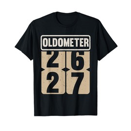 Vintage Legend 27 Years Old Oldometer 26-27 Men Women Bday T-Shirt