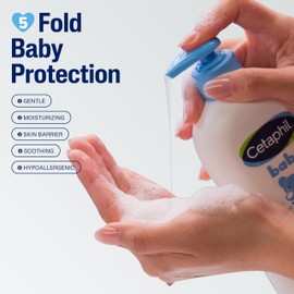 Cetaphil Baby Shampoo and Body Wash with Organic Calendula, Tear Free, Hypoallergenic, Ideal for Everyday Use, Dermatologist Tested, 7.8oz