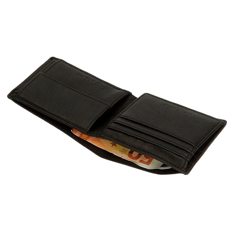 Pepe Jeans Badge Horizontal Wallet with Purse, Unique, Black/White, única,