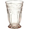 Abbott Collection Glass 27-Desiree/HB Pink Flower Highball