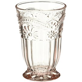 Abbott Collection Glass 27-Desiree/HB Pink Flower Highball