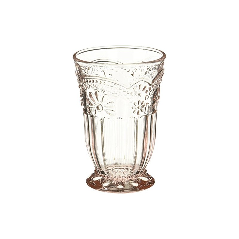 Abbott Collection Glass 27-Desiree/HB Pink Flower Highball
