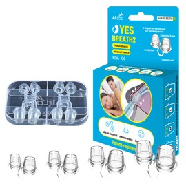 YES Breath Anti Snoring Nose Clip, Effective Stop Snoring Devices Solution for Men Women, Snore Stopper Better Sleep, 4 Count (Small) in a Pack (Adult Size)