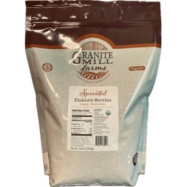 Granite Mill Farms Stone-milled Sprouted Organic Einkorn Berries, 5 lb