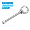 PATIKIL M10 x 120mm Lifting Shoulder Eye Bolt, 2Pcs 304