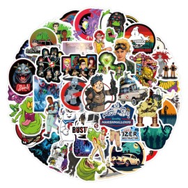 Pack of 60 Ghost Busters Stickers, Classic Movies Sticker Set, Waterproof Vinyl Stickers for Car, Laptop, Skateboard, Bicycle, Moped, Motorcycle, Teens and Adults