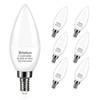 Brtstiun 6W E12 LED Ceiling Fan Light Bulbs, C37 Chandelier