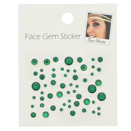 Zac's Alter Ego Crystal Faceted Round Stone Face Jewels - Festival Body Art