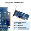 10Gtek 4-Port PCIe 3.0 to NVMe (4) M.2 Converter Adapter
