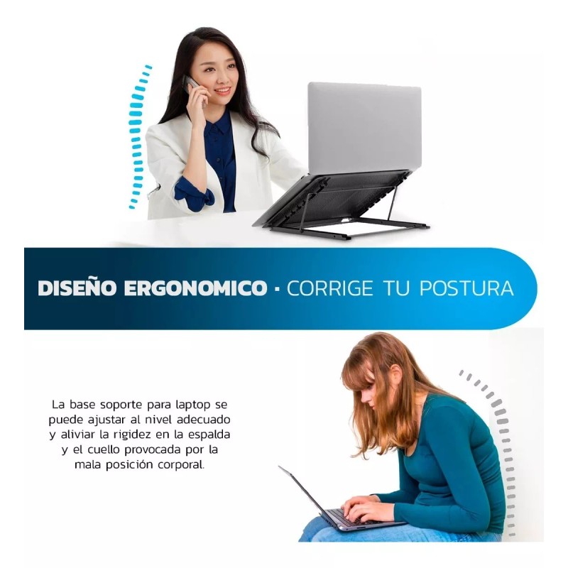Bluelander 2 Bases Soporte Para Laptop Portátil Y Ajustable