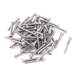 Sourcingmap M2 x 15mm 304 Stainless Steel Cross Head Phillips Pan Head Screws Bolt 60pcs