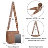 HKCLUF Crossbody Bags for Women Trendy Designer Vegan Leather Hobo