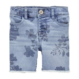 OSHKOSH B'GOSH Girls' Cut Off Shorts, Floral, 5