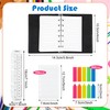Feifeiya Mini 6 Ring Binder and 3 x 5 Inch
