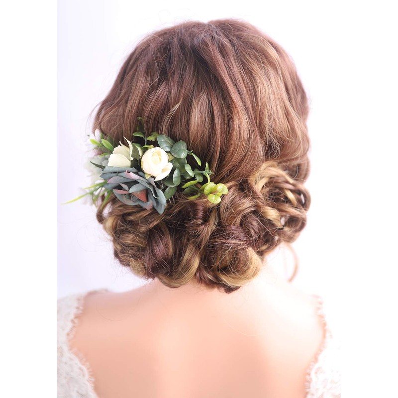 Kercisbeauty - Peine de pelo para novia, color azul marino