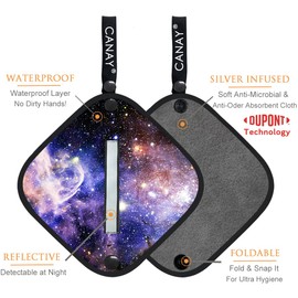 Pee Cloth for Women Hiking, Camping (2 Pack) - Female Urinal Solution for Camping Toilet Hiking - Reusable Absorbent Odorness Hygienic alt. to Toilet Paper