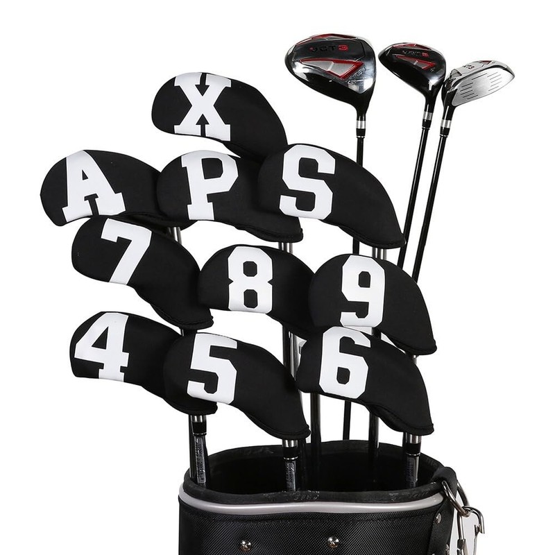 TSUCIA Golf Iron Covers with Color Count Headcovers Set of