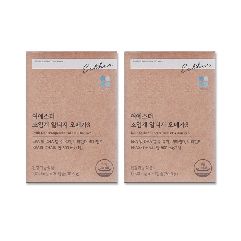Yeo Esther Supercritical Altige Omega 3 rTG type 30 capsules