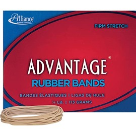 Alliance 26199 Rubber Bands, Size 19, 1/4 lb., 3-1/2-Inch x1/16-Inch , Approx. 312/BX