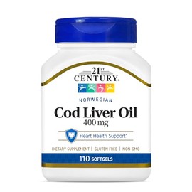21st Century Norwegian Cod Liver Oil 110 Sgels by 21st Century Healthcare