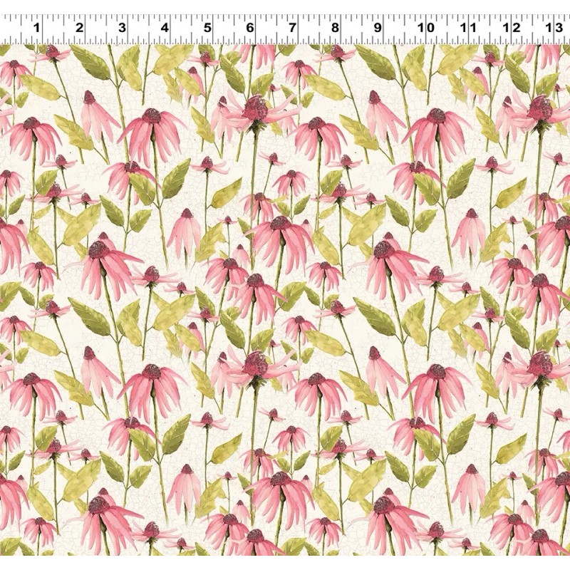 Clothworks Dan DiPaolo Enjoy The Little Things Digital Echinacea Y4060-2