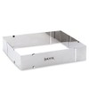 Städter Backrand Rechteck verstellbar, Edelstahl, Silber, 24 x 20 x 6 cm