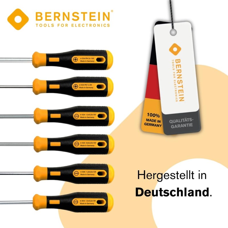 Bernstein Euroline-Power 4-530 Screwdriver Set of 6 Pieces