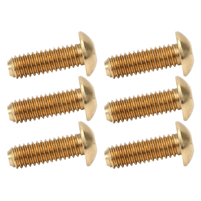 50Pcs Hex Socket Screws Half Round Head Pure Copper Hardware
