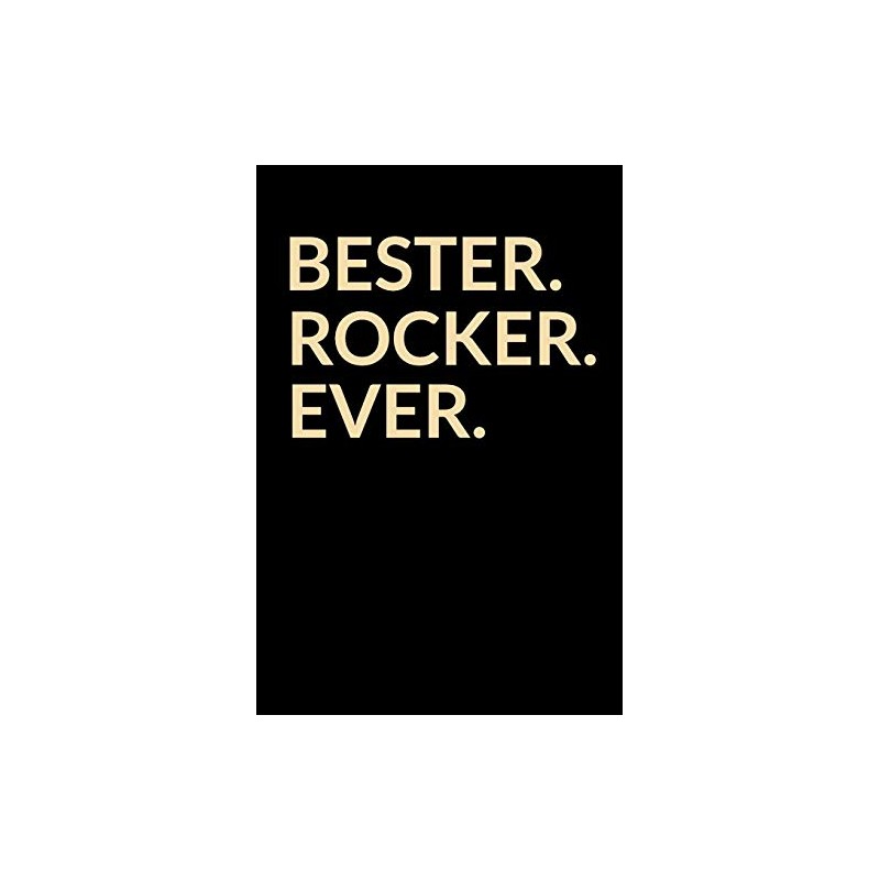 Bester Rocker Ever: A5 Blanko • Notebook • Notizbuch •
