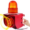 Saladulce 120dB Adjustable Loud Siren Alarm, Industrial Sound & Light
