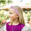 YARIEW Sequin Knotted Headband for Girls Sparkle Rainbow Knot Hair