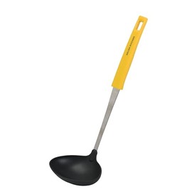 Delish Kitchen Pearl Metal Ladle Nylon Yellow G-5196