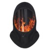 Outdoor Balaclava with Clear Windshield Winter Gear Flannel Lined Hood