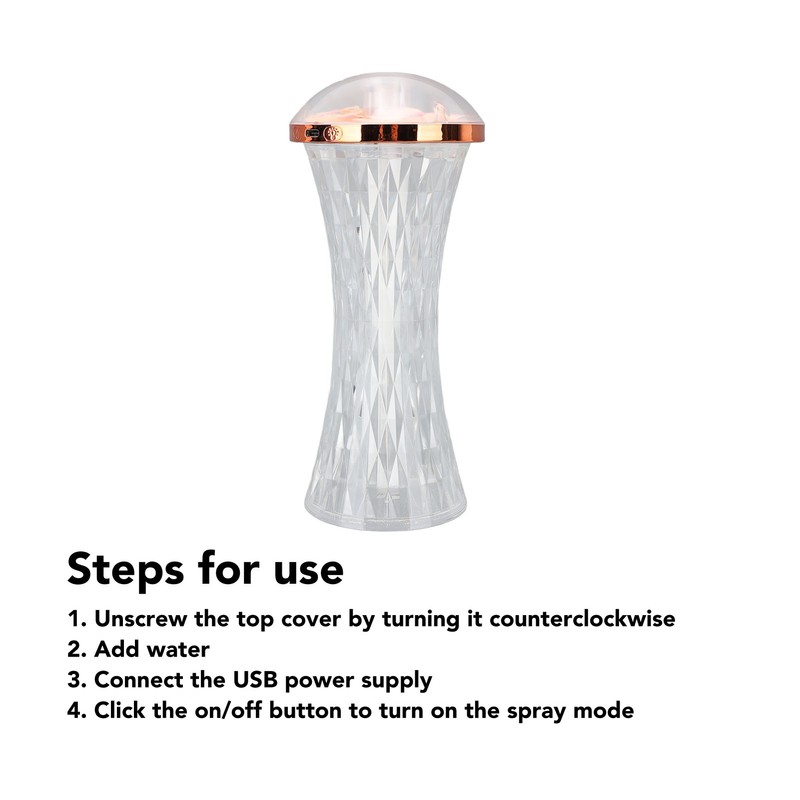 Ambient Light Humidifier Professional Quiet Colorful Lighting USB Desktop Humidifier