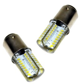 HQRP 2-Pack 120V LED Light Bulbs Cool White Compatible with Singer 201/221 / 222/247 / 301/337 / 347/401 / 403/404 Sewing Machine